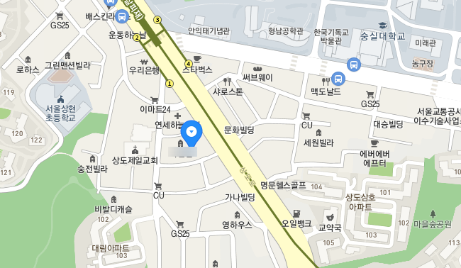 서울시 동작구 상도동 숭실대입구역 근처 월주차장 안내합니다~