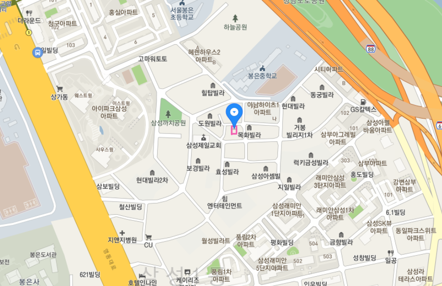 서울시 강남구 삼성동 봉은중학교 인근 월주차장 (월 200,000원)