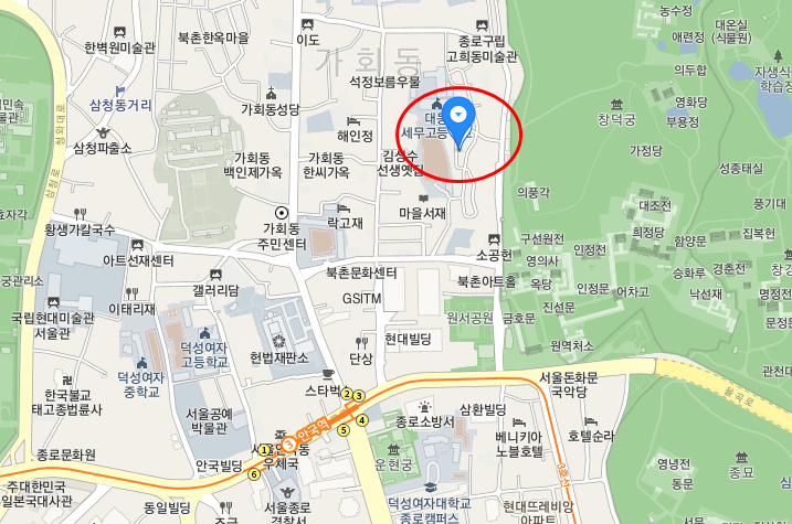 서울시 종로구 원서동 안국역 근처 월주차 (월180,000원)