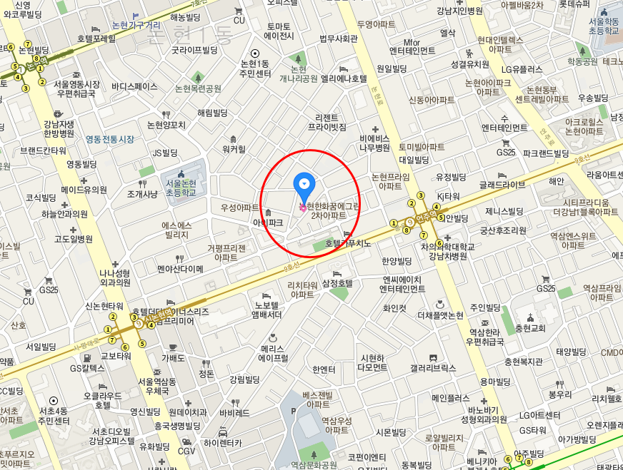 서울시 우리동네 월주차 강남구 논현동 언주역 근처 월주차 판매 (월 200,000원)