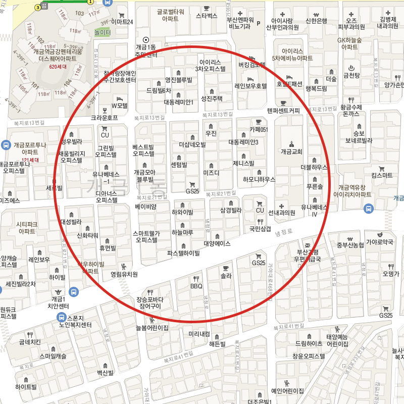 부산 부산진구 양정동 월주차 안내