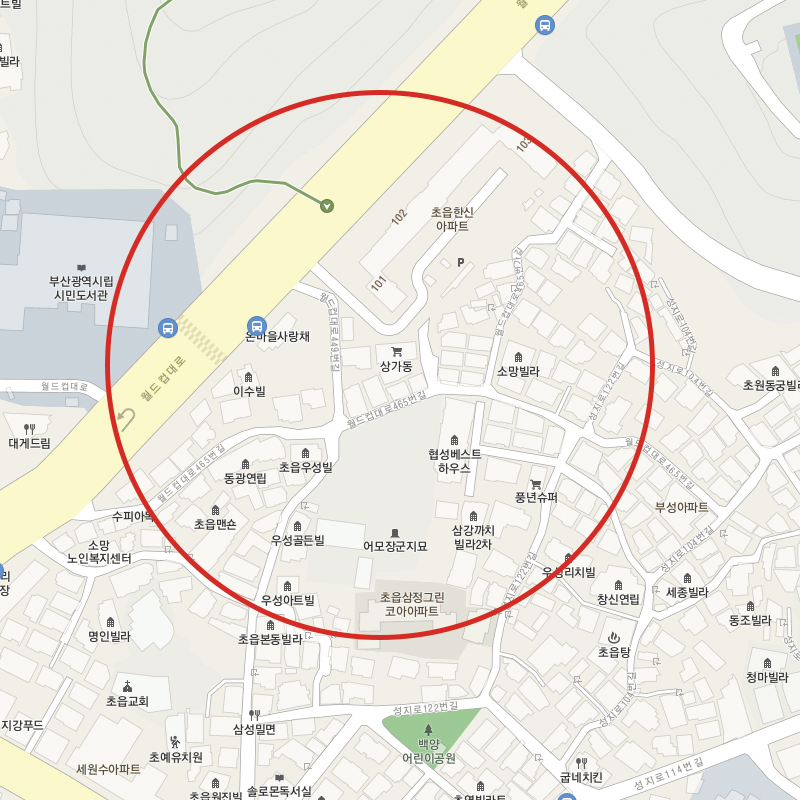 부산 부산진구 초읍동 주차장 안내