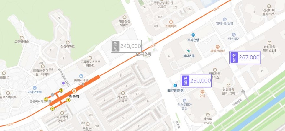 (선릉역/선정릉역/한티역/매봉역/신논현역)월주차 선착순모집중!