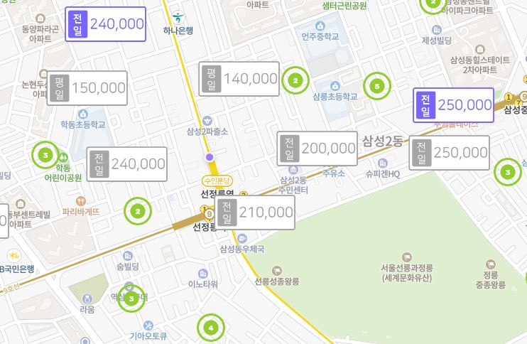 (선릉역/선정릉역/한티역/매봉역/신논현역)월주차 선착순모집중!