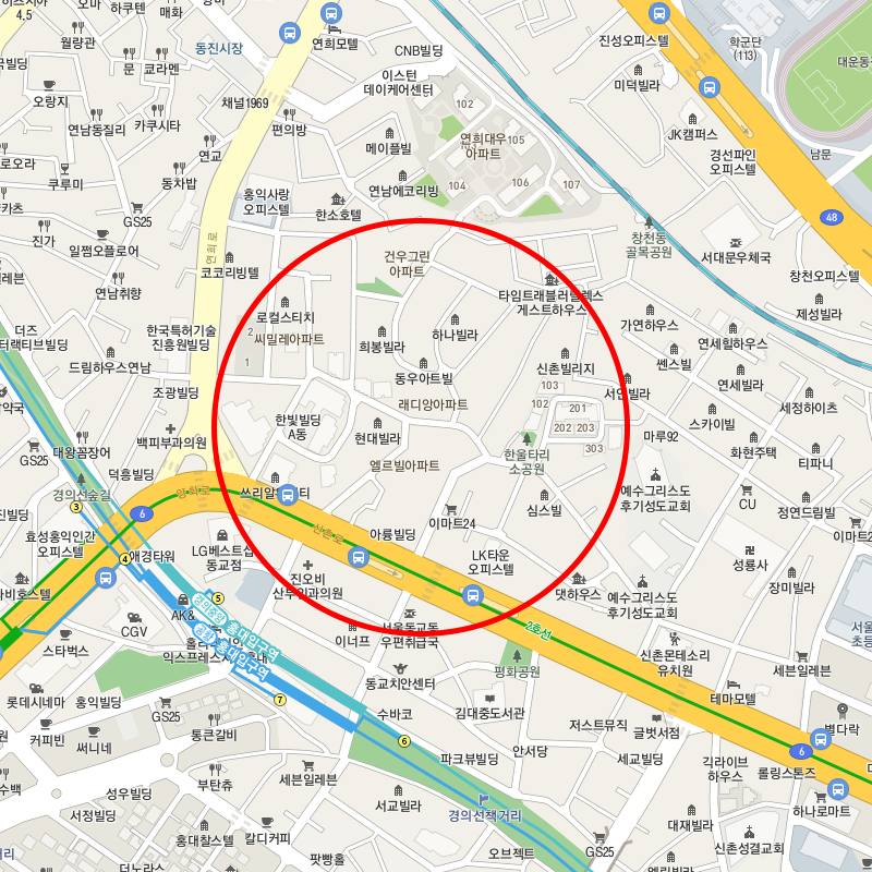 서울 서대문구 홍대월주차(홍대입구역) 안내