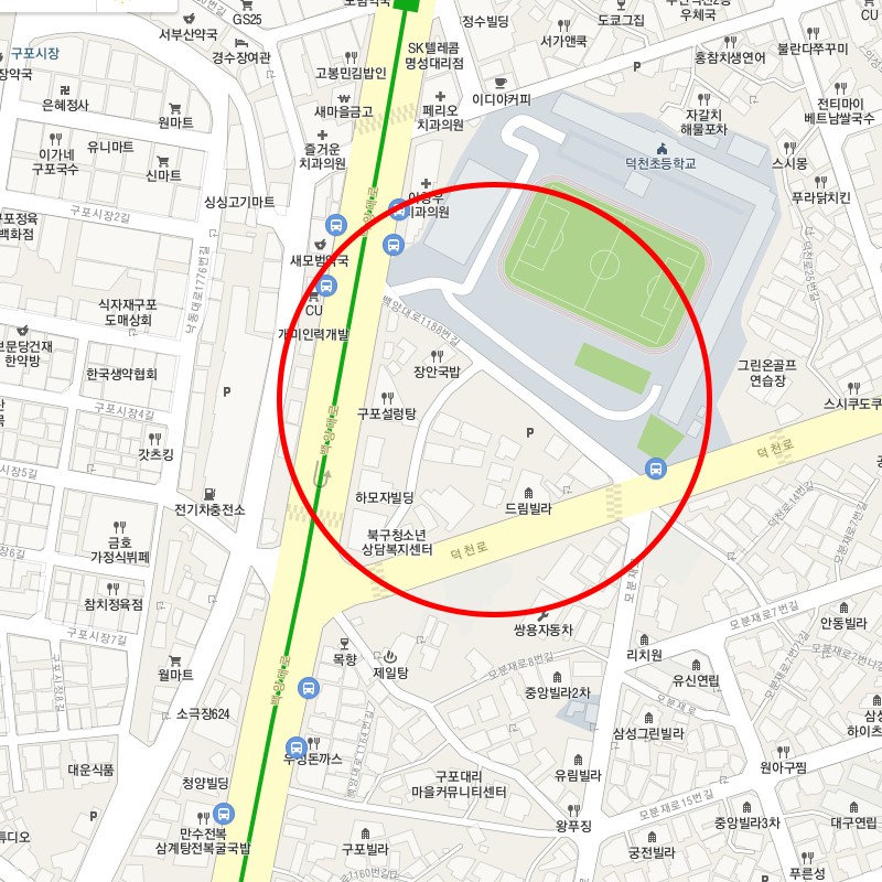 부산 북구 구포동(구포시장주차장) 월주차 안내