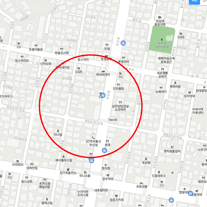 강원도 원주 상지대학교 주변 월주차 안내