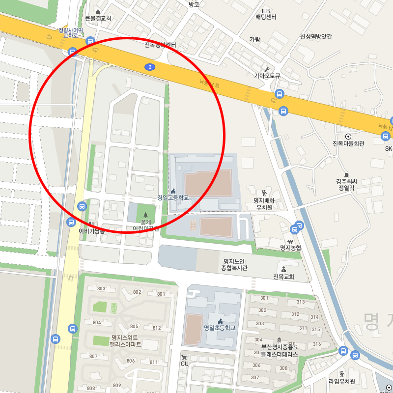 부산 강서구 명지동 월주차 안내(트럭,화물차 가능)