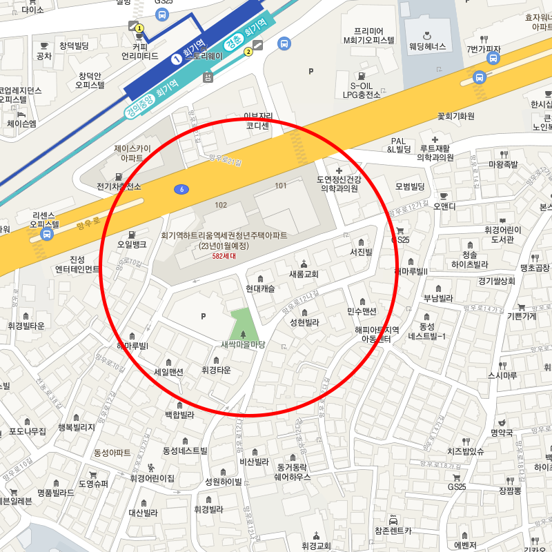 서울 동대문구 휘경동 월주차 안내