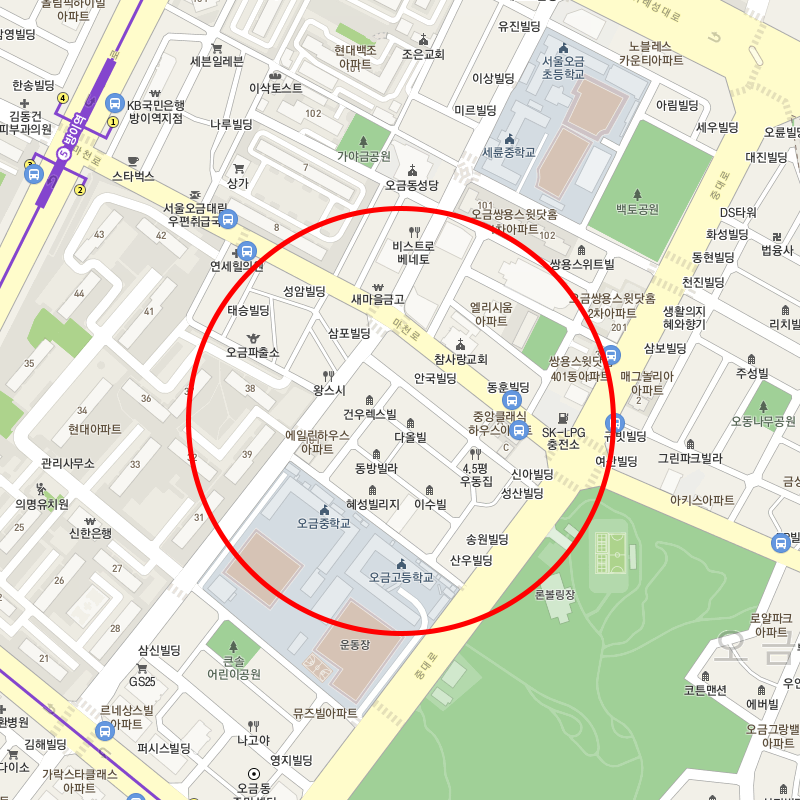 서울 송파구 오금동(방이역) 월주차 안내