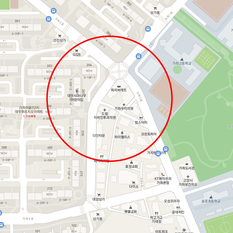 경기도 고양시 가좌동 월주차 안내
