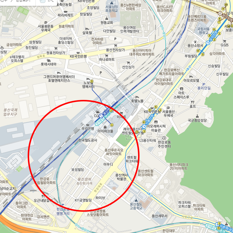 서울 용산구 한강로3가(용산역)월주차 안내