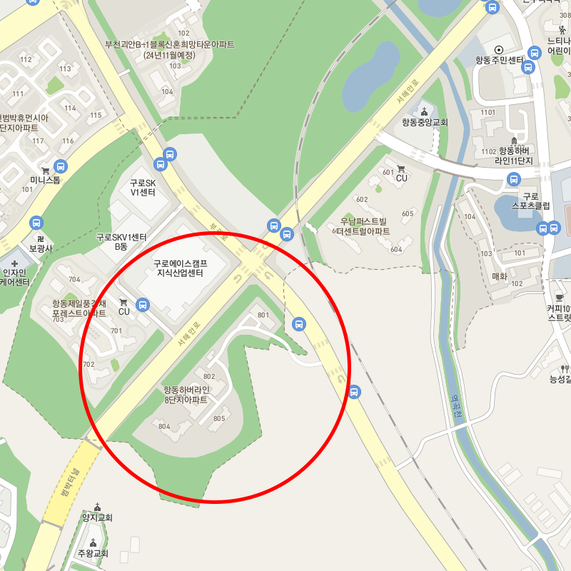 서울 구로구 항동 월주차 안내