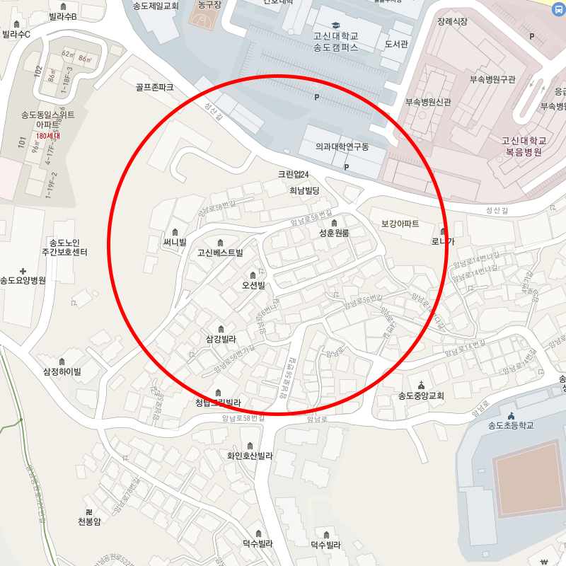 부산 서구 앙남동 월주차 안내