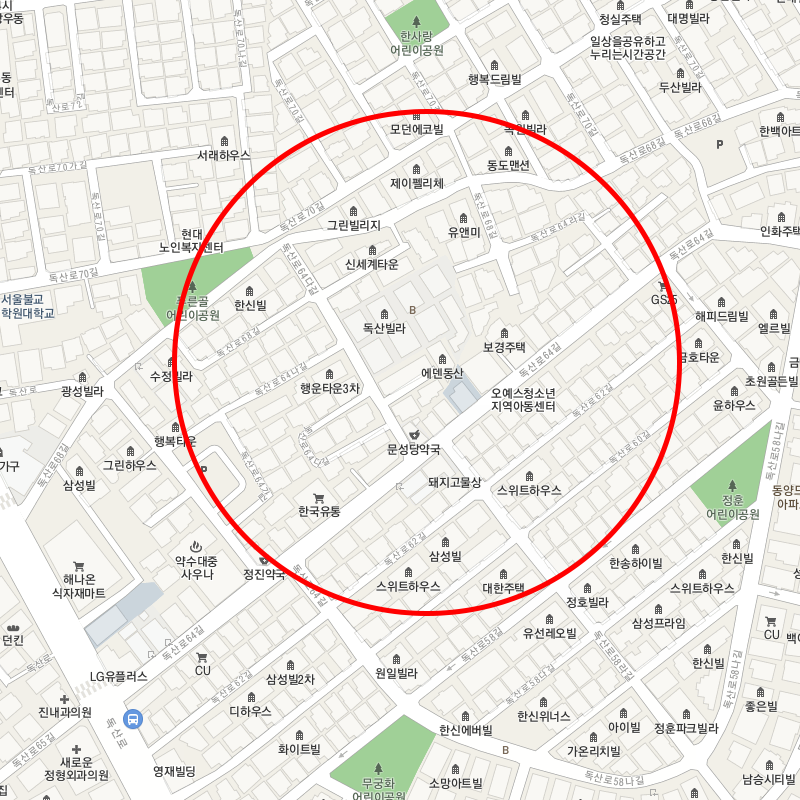 서울 금천구 독산동 월주차 안내