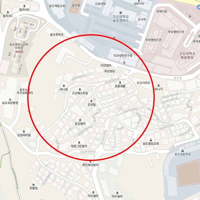 부산 서구 앙남동 월주차 안내