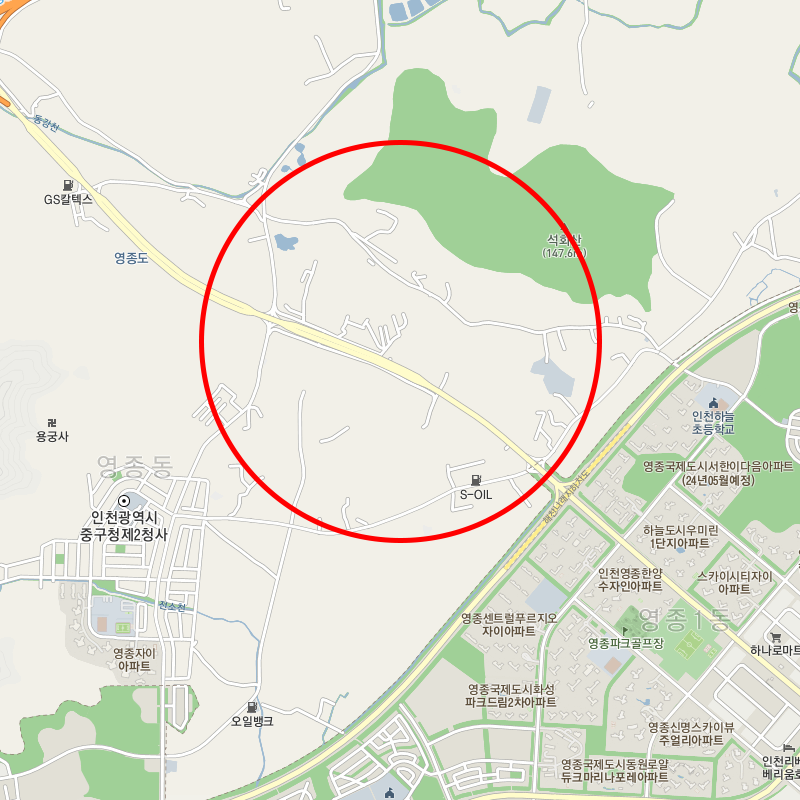 인천 중구 중산동 월주차 안내