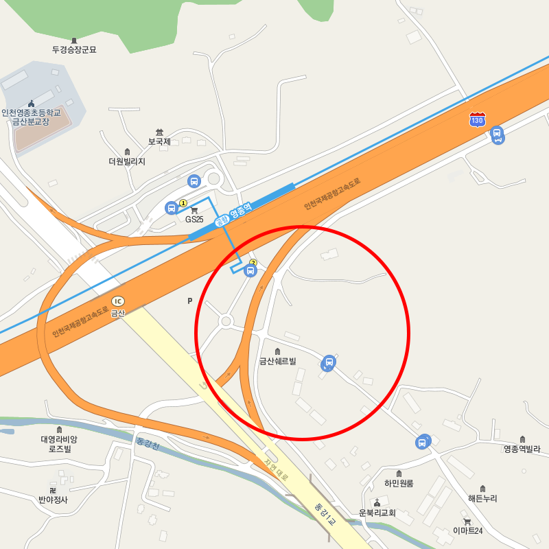 인천 중구 운복동 월주차 안내