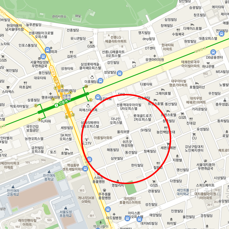 선릉역월주차(서울 강남구 대치동) 안내