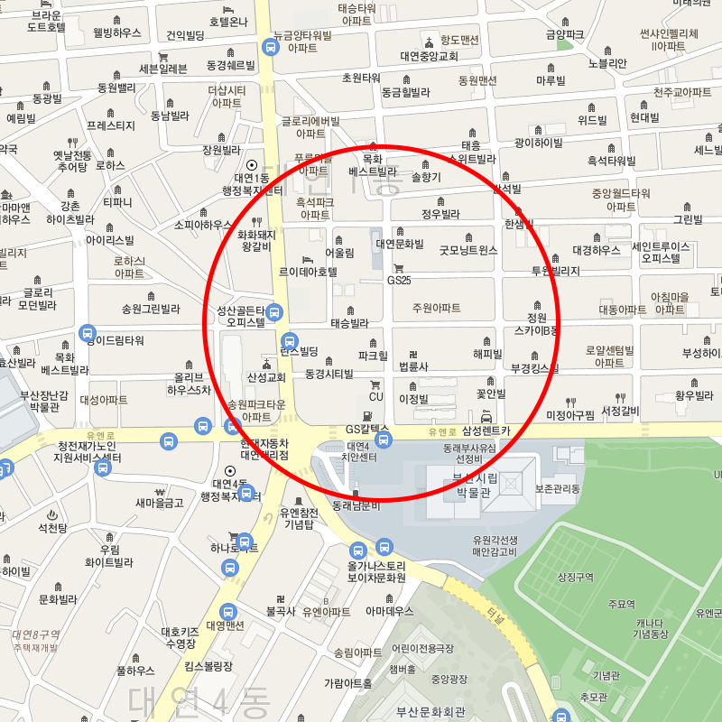 부산 남구 대연동 월주차 안내