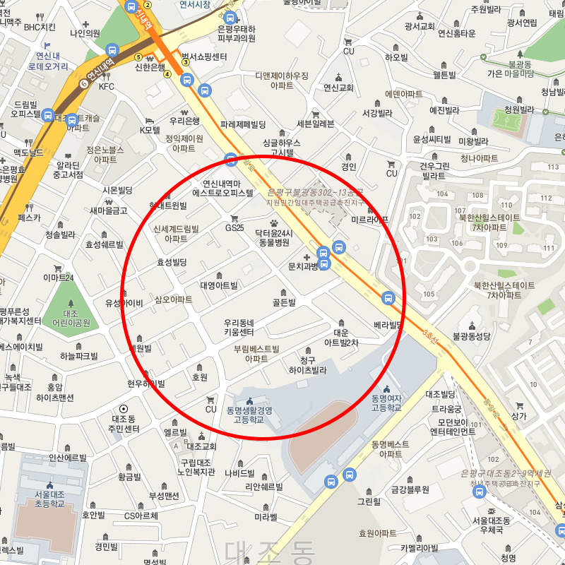 서울 은평구 대조동 월주차 안내