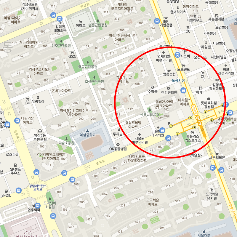 한티역월주차 1,7번 출구 바로앞 월주차 안내!