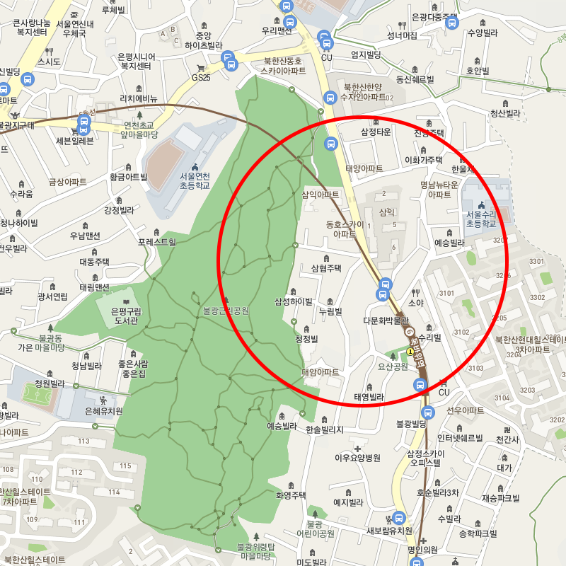 서울 은평구 불광동 월주차 안내
