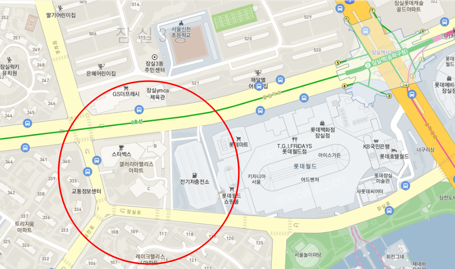잠실역 월주차_4번출구에서 도보 5분 거리