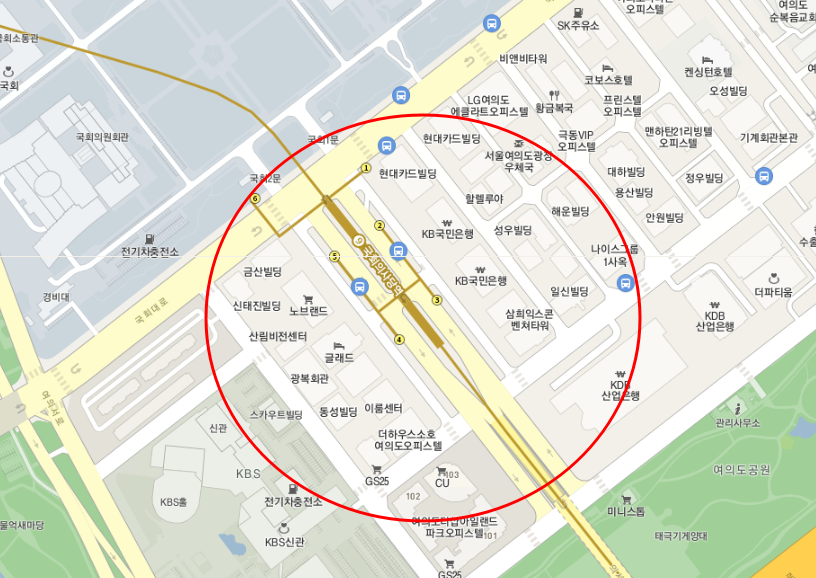 여의도 월주차_국회의사당역 4출구에서 도보 1분거리