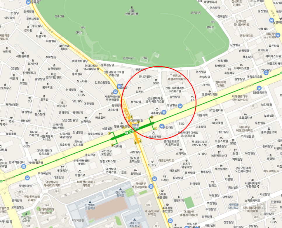 선릉역 월주차┃2호선 10번출구에 위치