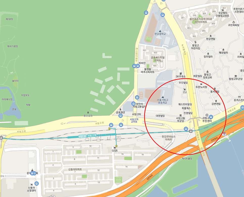 서빙고역 월주차┃1번출구(서빙고초) 인근