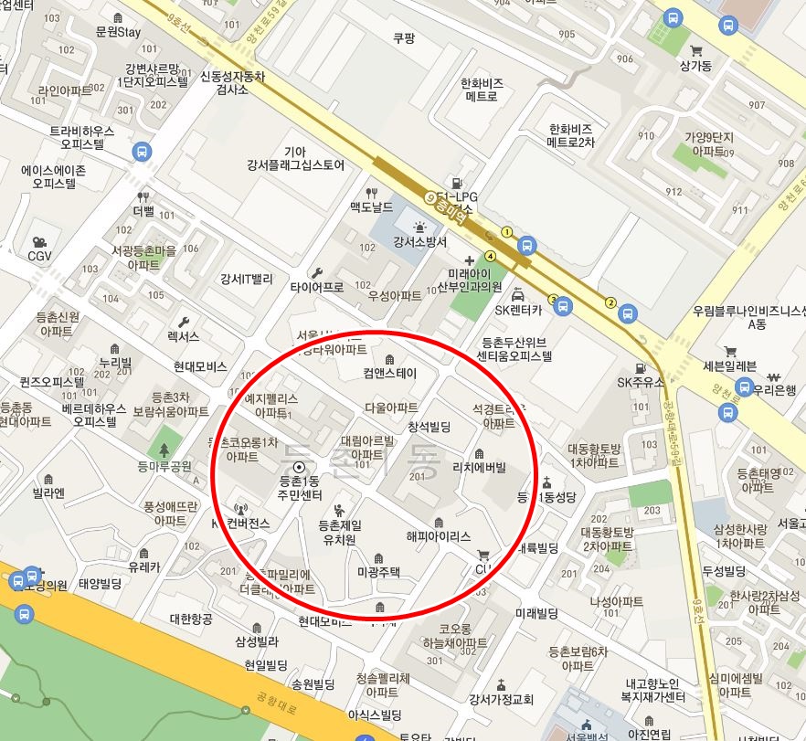 증미역ㅣ 등촌1동 주민센터 부근 월주차