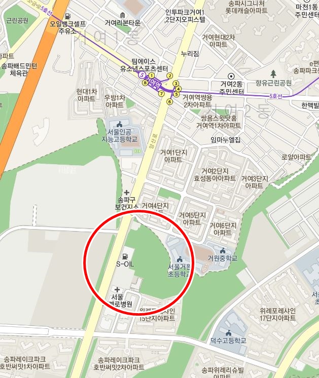 거여역ㅣ 6번출구,거원초 부근 월주차