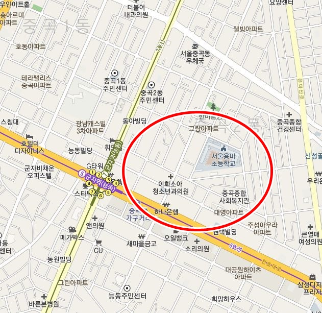 군자역 ㅣ 용마초 부근 월주차