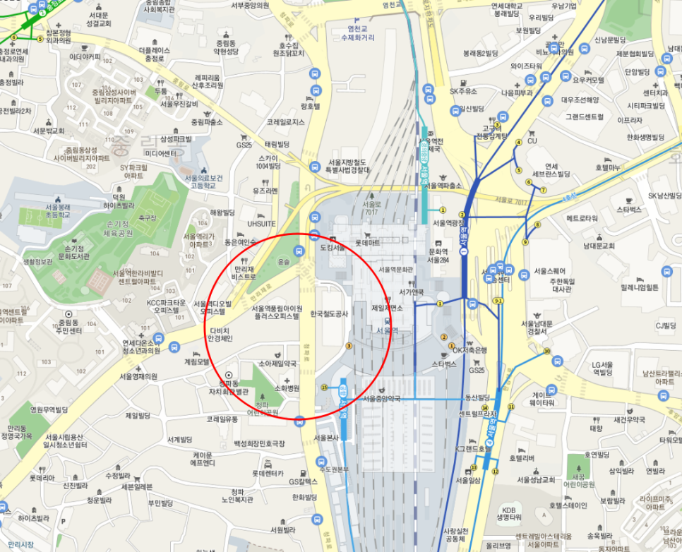 서울역 월주차ㅣ공항철도 15번 출구 부근