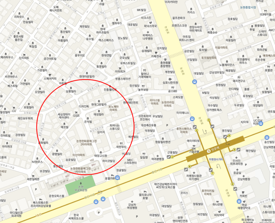 언주역월주차-1번출구 4분