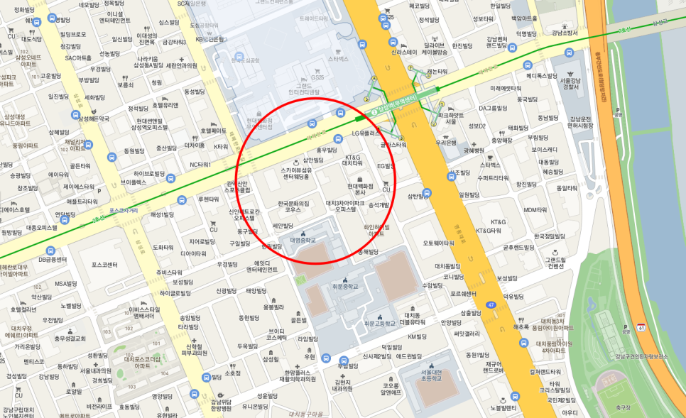 강남구 대치동 삼성역 근처 자리 남아요 월주차 하실분 구합니다