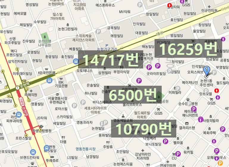 논현역 근처 월주차 찾는 분 보세요/ 주차장은 주만사(강남 논현동) 대표 이미지
