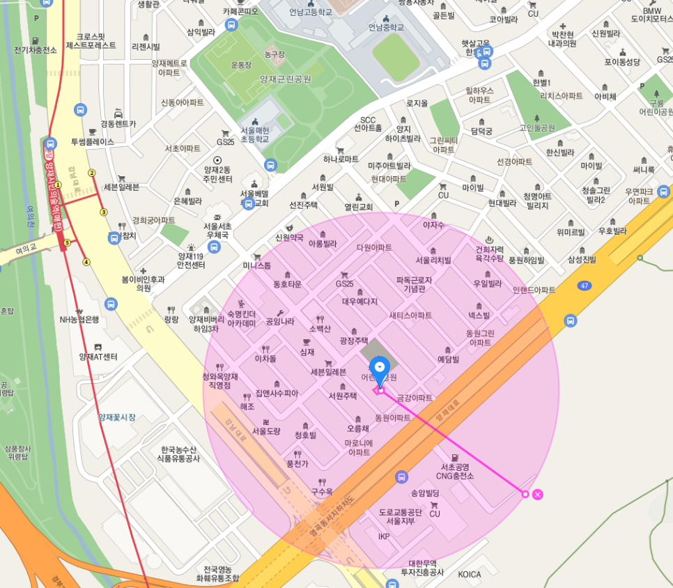 서초구 양재동 양재시민의숲역 양재근린공원 주차장ㅣ정기권, 월주차ㅣ양재동 월주차도 주만사에서 특가로 신청하세요!