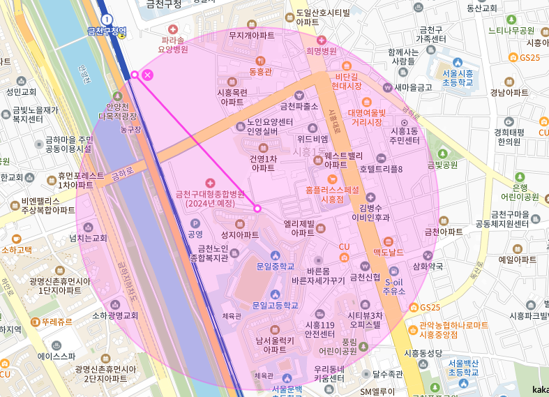 {금천구 시흥동 금천구청역} 저렴한 월주차 찾을 땐 주만사에서 해결하세요!