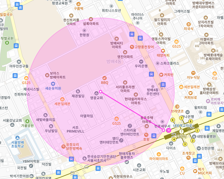 서초구 방배동 내방역 월주차ㅣ역까지 3분거리 초 역세권 주차장ㅣ특가로 이용하세요!ㅣ선착순 1자리