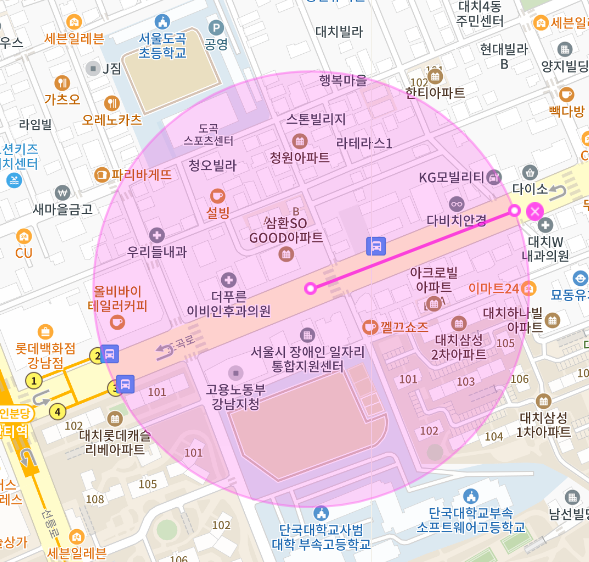 강남구 도곡동 월주차, 한티역에서 도보 5분!