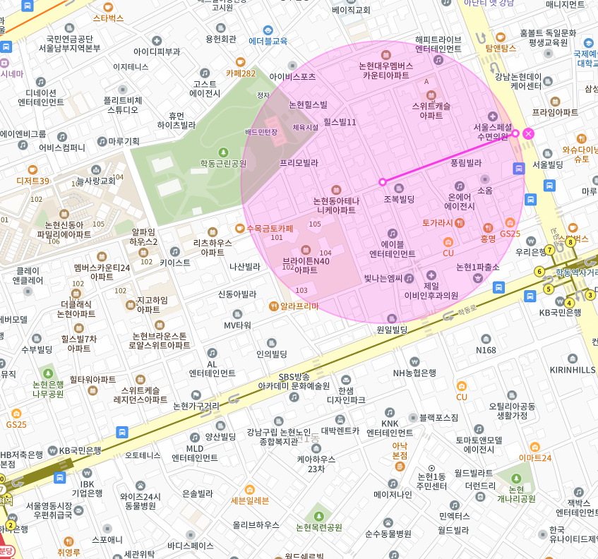 학동근린공원 인근 주차장 | 월주차 정기권 | 학동역 논현역 신사역