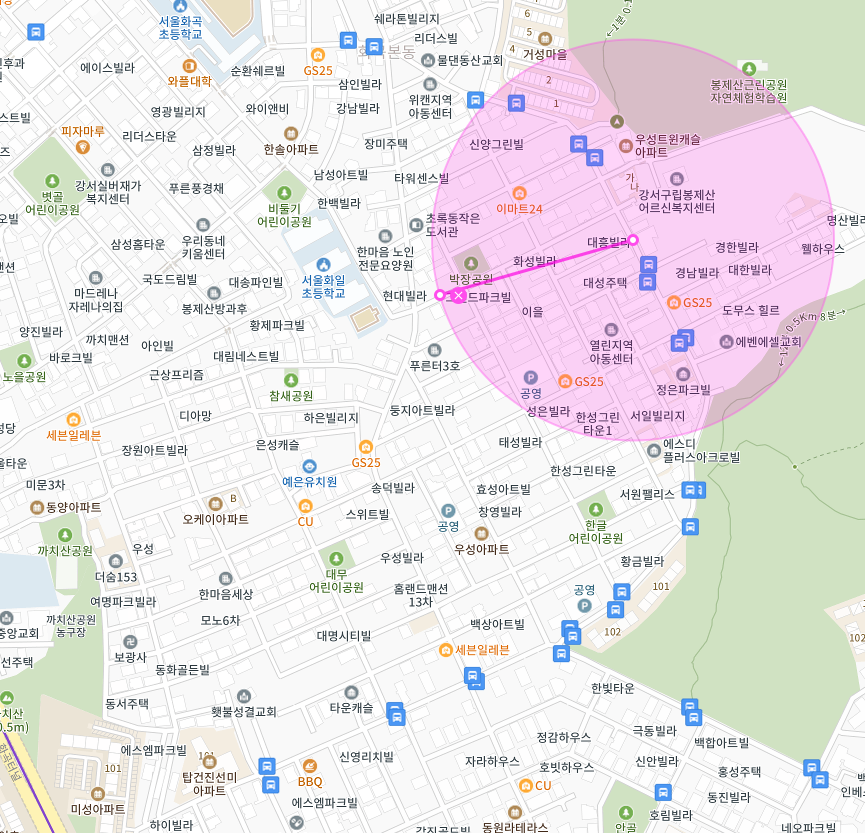 강서구 화곡동 화곡역 봉제산 근린공원 인근 주차장 | 월주차 정기권