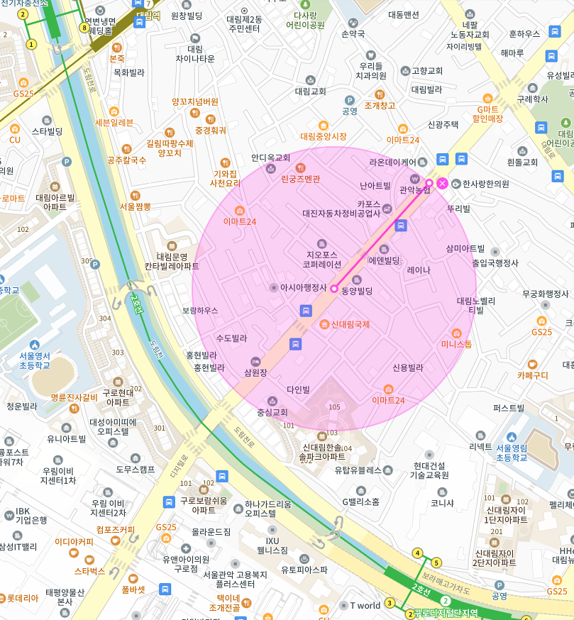 영등포구 대림동 대림역 구로디지털단지역 인근 주차장 | 월주차 정기권 | 전일제