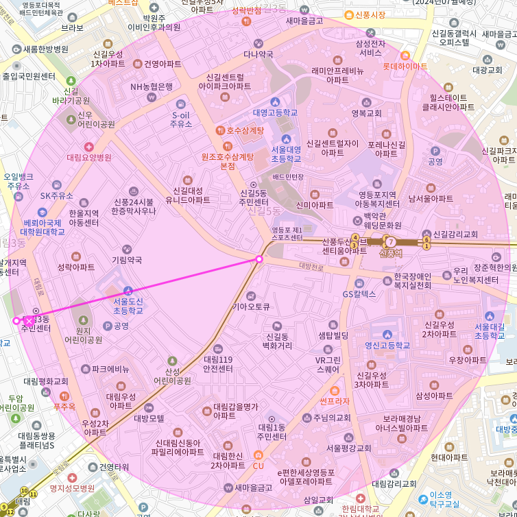 서울 영등포구 신길동 신풍역 대림역 부근 월주차, 월정기권 | 주만사로 다 했다!!