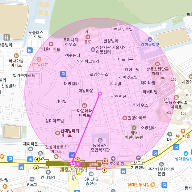 동작구 상도동 월주차, 신대방삼거리역 반경 3분 거리!