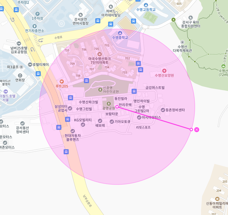 강서구 외발산동 수명산 덕원예술고등학교 월주차 ㅣ 주간제 ㅣ 9시간 4,750원