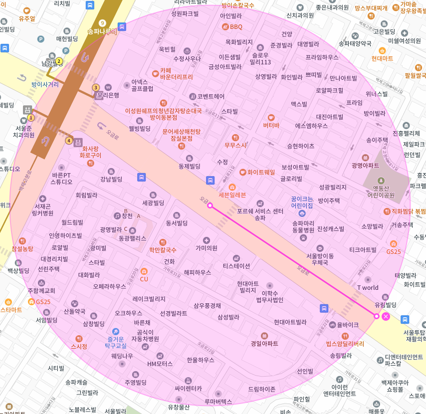 송파나루역에 주차하고 자전거 타기 딱 좋은 방이동 | 월주차 정기권