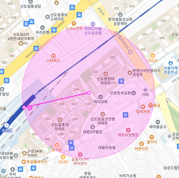 구로구 구로동 월주차, 구로역 역세권 주차장을 월 94,000원에 이용해요!
